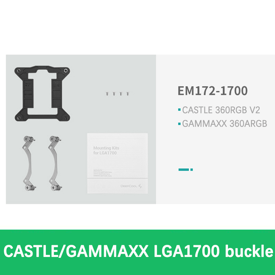 Deepcool lga 1700 12th generation cpu monteringsbeslag kit neptwin assassin castle gammaxx vandkøling gammaxx 400 køler: Slot