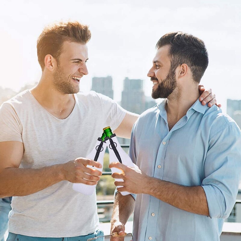 Funda para botella de cerveza, enfriador cerveza neopreno, cubierta aislante con cremallera para botellas de 12 Oz/330Ml,