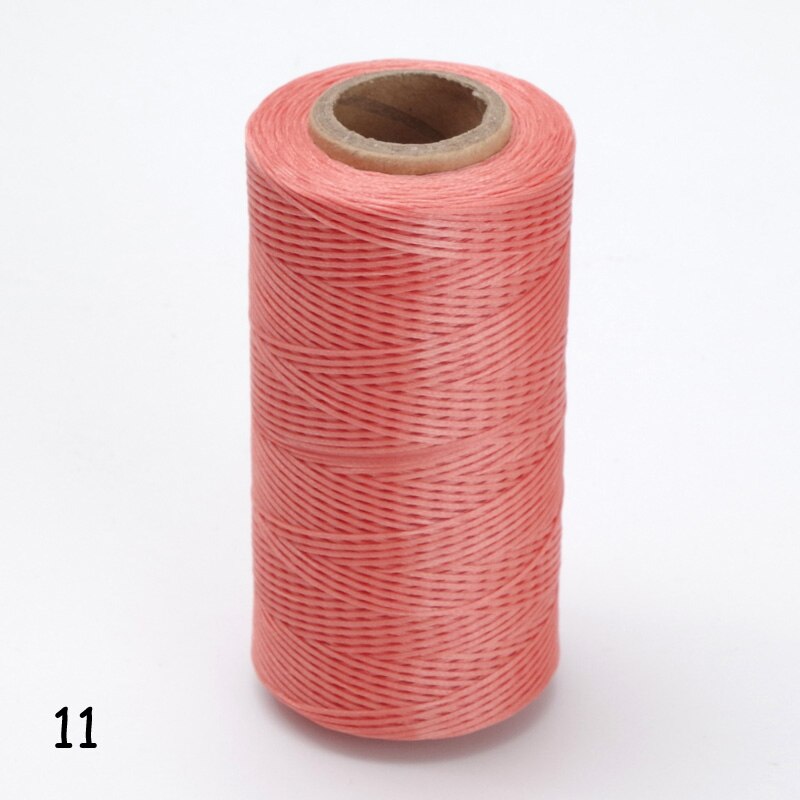 12 färger 260m 1mm platt vaxad vaxtråd 150d/16 sladdar sömnad hantverksverktyg handsömmar för diy-läder: 11