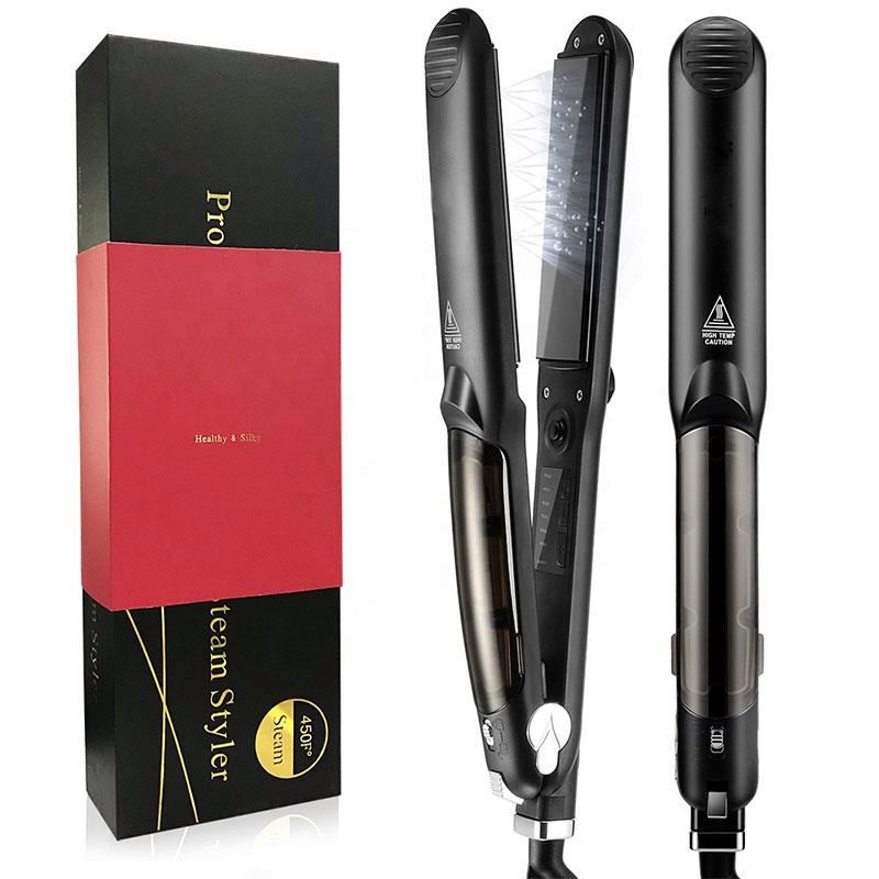 Ceramic hair straightener steam hair straightener Tourmaline ionic flat iron steam styler hair straightener