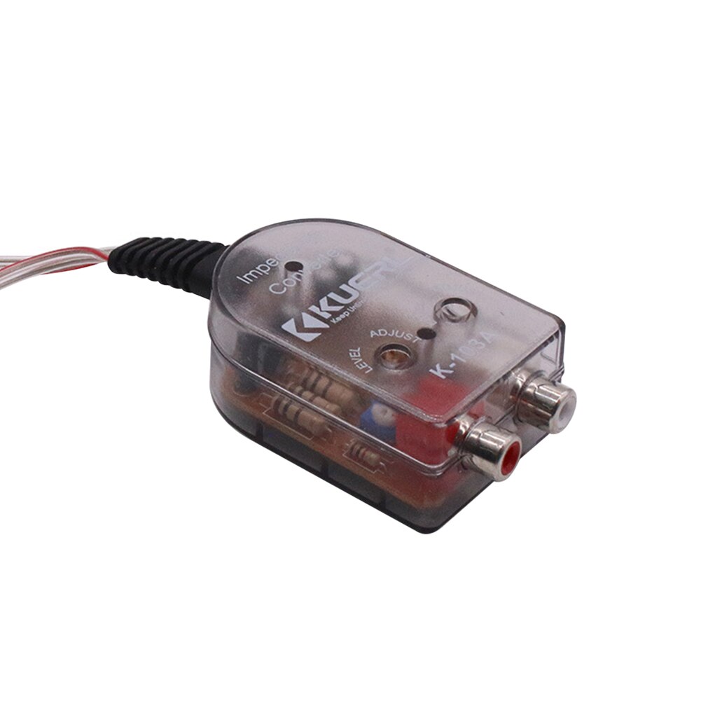 Easy Installation Amplifier Car Stereo Durable Speaker Output Audio Converters Stable Subwoofer High To Low Level Replacement