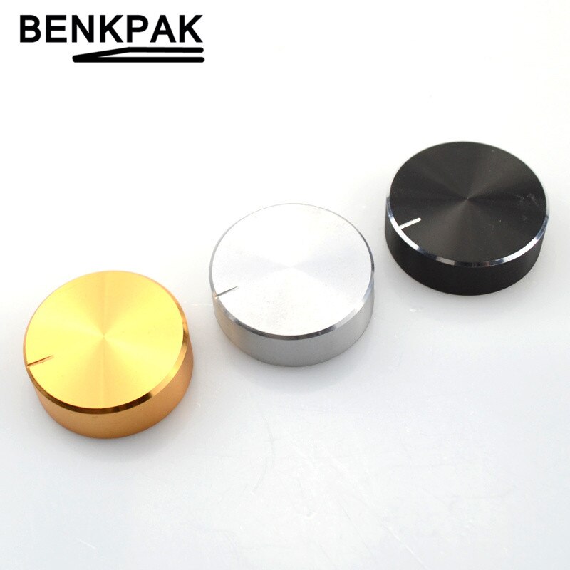 Bouton de contrôle de Volume de potentiomètre de bouton d'alliage d'aluminium de 30*10mm bouton rotatif de 10x30mm pour l'arbre moleté de diamètre de 6mm du bouton de Volume