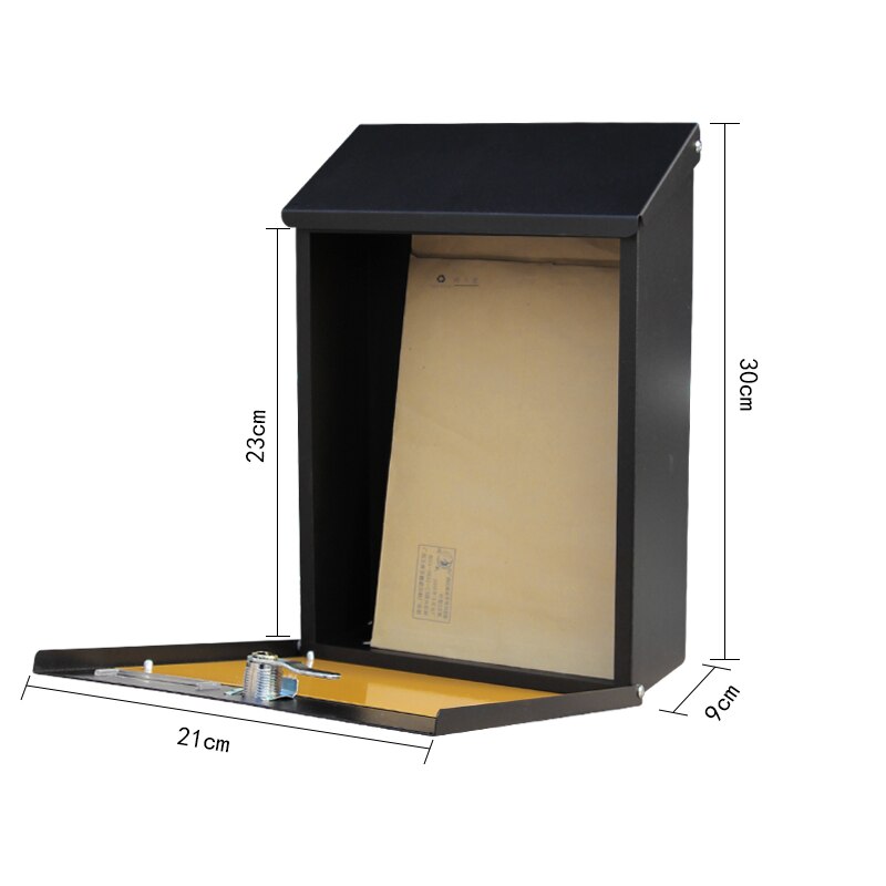 Handcraft Wood Outdoor Mailbox Gardening Cute Field Mailbox Rainproof Decorative Mailbox Mailbox mailbox box