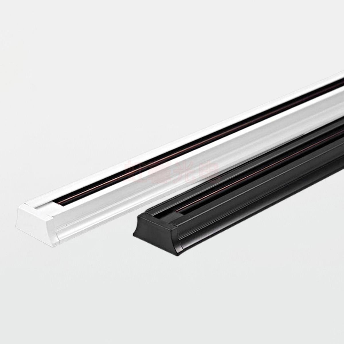 Aluminium 0.5M 1M Track Rail 2 Wire Systeem Led Track Lichten Rail Universal Rail Connector Circuit Rails Voor led Spoor Spots