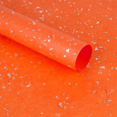 10pcs/lot Sequin Tissue Paper Gold Silver Wine Clothing Packing Flower Wrapping Paper Packaging Craft Paper Scrapbook Paper: orange