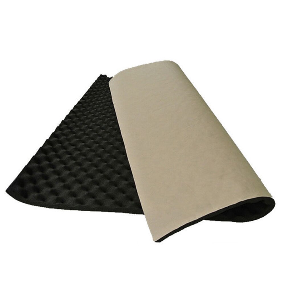 Car Sound Deadener Mat Insulation Acoustic Dampening Foam Subwoofer Mat Black Autos Accessories