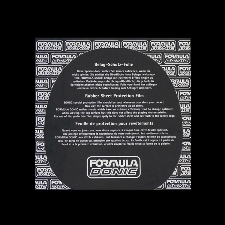 Película protectora de plástico adhesiva para tenis de mesa, película protectora de goma para Ping pong, gomas no pegajosas: Donic 2 piece