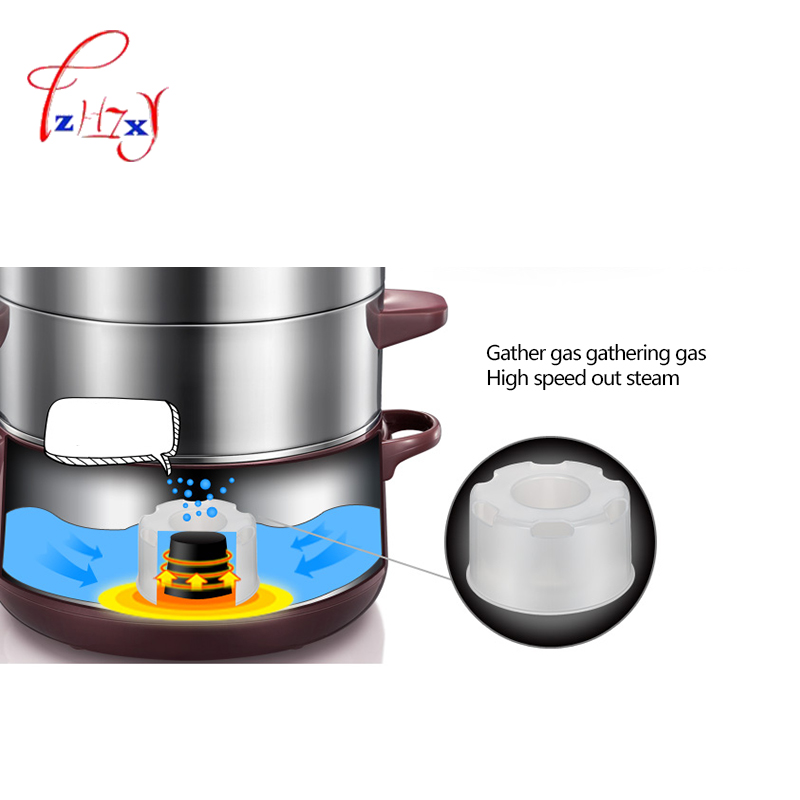 Home use electric steamer 8L Bun Warmer 800W Cooking Appliances Food Warmer Steamed Steamer Electric Steamer 220V 1pc