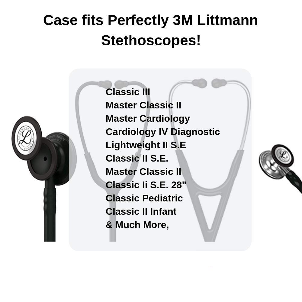 Draagbare Harde Draagtas Stethoscoop Case Voor 3M Littmann Classic Iii/Littman Cardiologie 4/Mdf/Omron Stethoscoop led Penlight