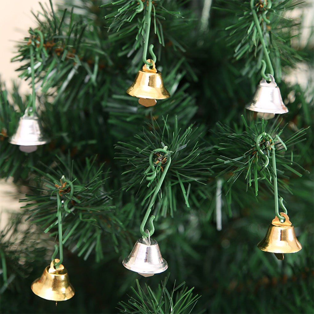 Mærke 10 stk 2cm jule hængende klokker ornamenter juletræ dekorationer forsyninger