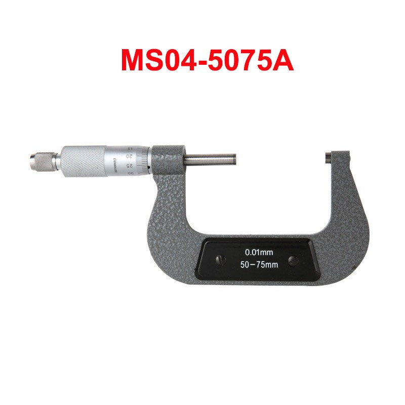 TOPLIA Mechanical Outer Micrometer Inner Diameter Micrometer High Precision Spiral Micrometer Resolution 0.01mm MS04-025A Series: MS04-5075A