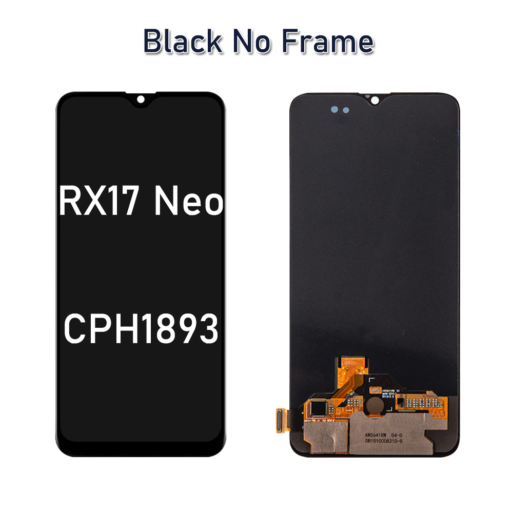 6,4-calowy wyświetlacz OLED LCD robić OPPO R17 RX17 zawodowiec (R17 zawodowiec) CPH1893 Wyświetlacz z ekranem dotykowym Digitizer robić Oppo RX17 Neo LCD CPH1893 Zamiennik: marynarka wojenna