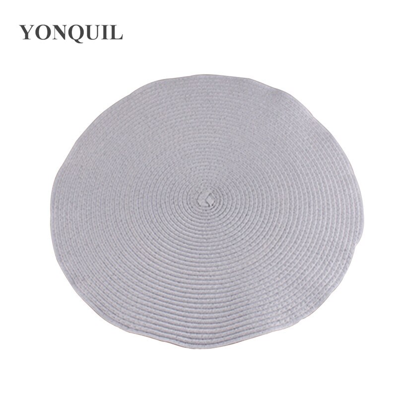 Base fascinator redonda feminina de 15cm, chapéu para casamento e noiva, acessório para cabelo faça você mesmo: Cinza