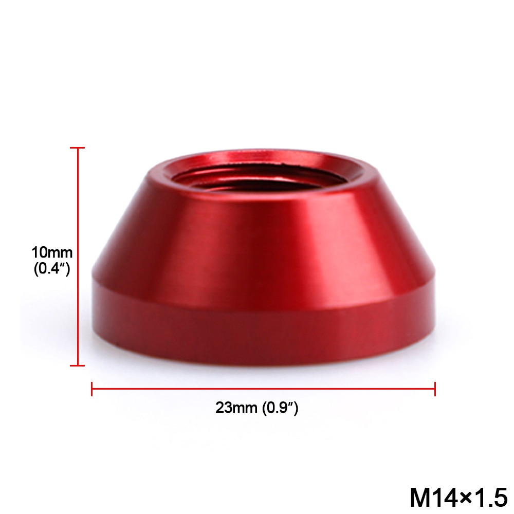 7075-t6 Aluminium Rad Bolzen Kappen Von Konische Radmuttern Jdm Zubehör Schraube Kappe m14x1.5 m14x1.25 m12x1.5 m12x1.25 Bolzen Abdeckung