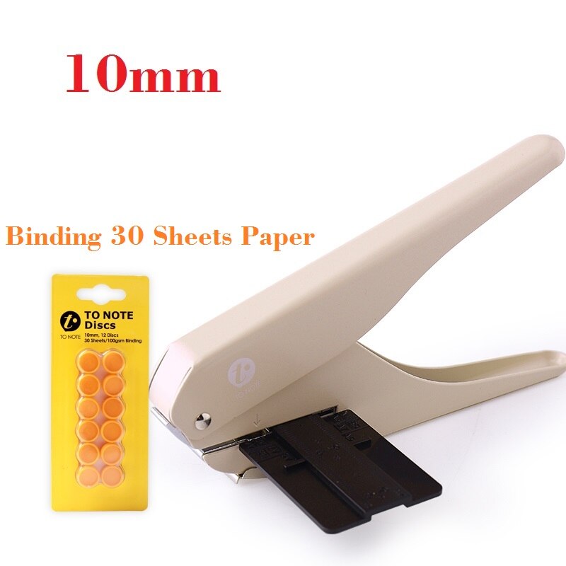 Mushroom Hole Puncher For Happy Planner Hole Punch Loose-leaf Manual Punching School Supplies; 10 Sheet Papers One Time: Punch add 10mm