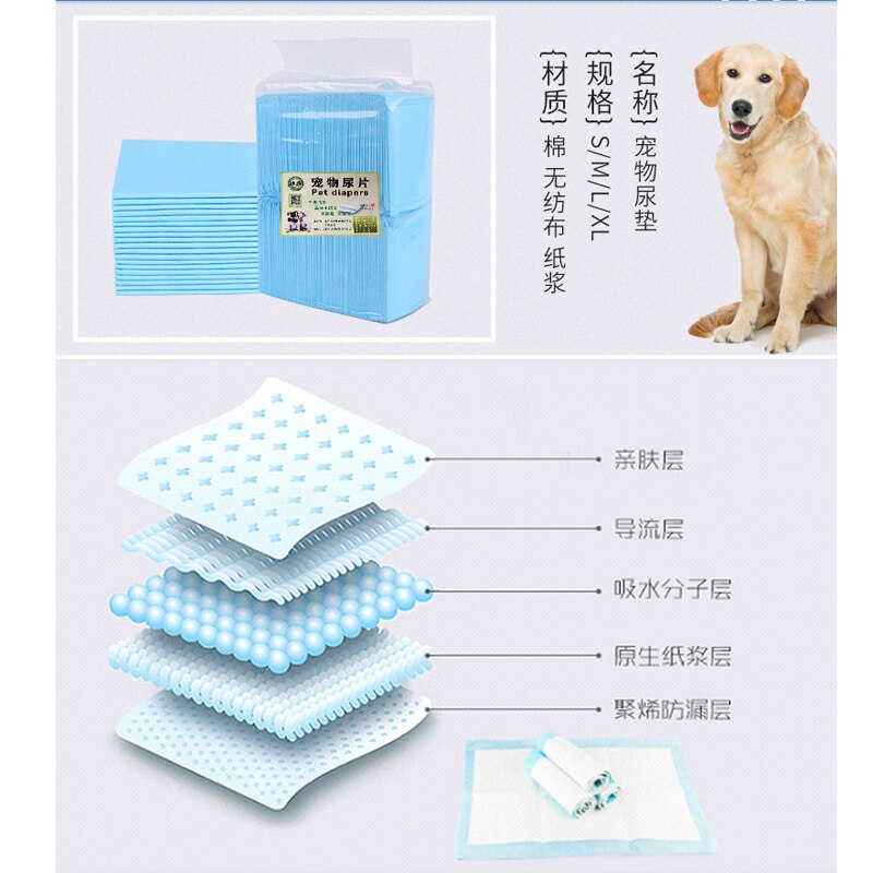 Superabsorberende luier voor huisdieren, hondentraining, urinepad, luiers voor huisdieren, deodorant, antibacterieel voor huisdieren