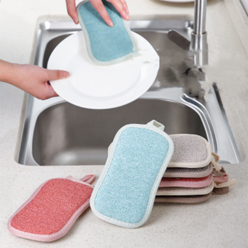 10/5/3/1PCS Scrub Sponzen voor Gerechten Non-Scratch Microfiber Spons Non stick Pot Schoonmaken Sponzen Keuken Gereedschap Wassen Pot Gadgets