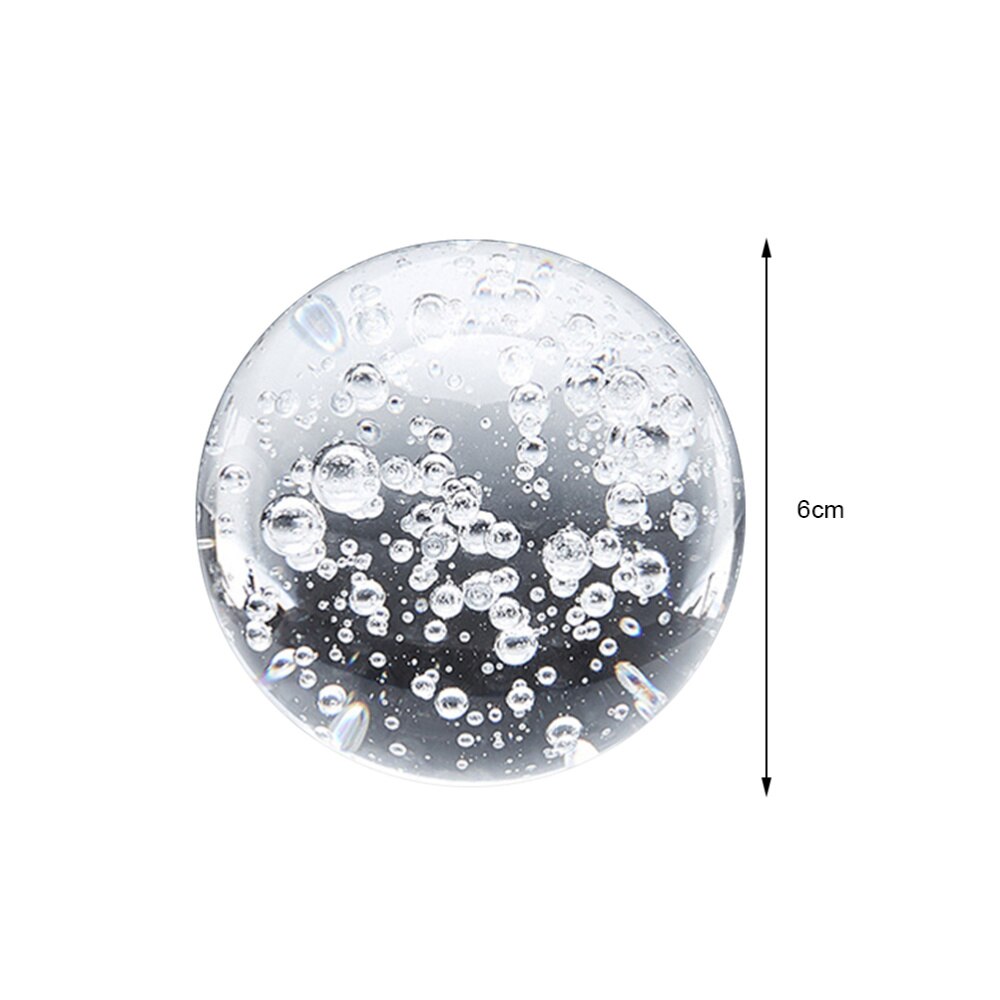 Bulle de cristal de roche transparente, décoration artistique, , 6cm, 1 pièce