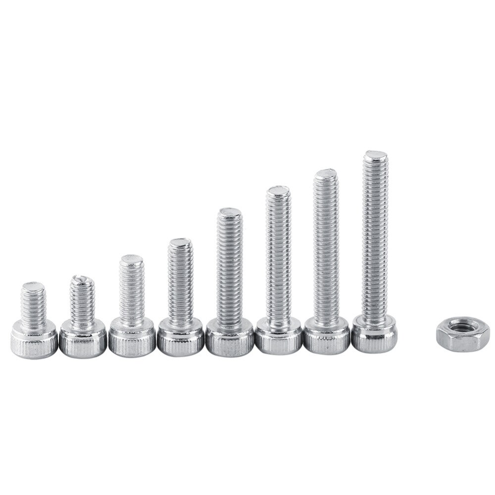 340pcs M3 Stainless Steel SS304 Hex Socket Cap Head Screws and Nuts Assortment Kit