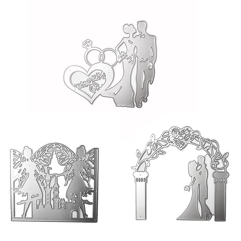 Wedding Bride and Groom Die Cuts Scrapbooking Love For Card Cuts Making Cutting Bird Die Dies Words Metal E2U1
