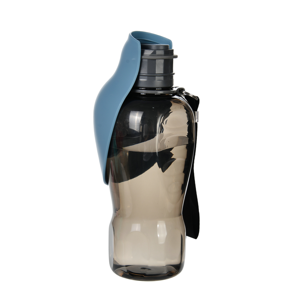 Tragbare Hundewasserflasche für kleine große Hunde, Katzen, Wandern, Reisen, Welpen, auslaufsichere Trinkschalen, golden Retriever, Heimtierbedarf: Blau