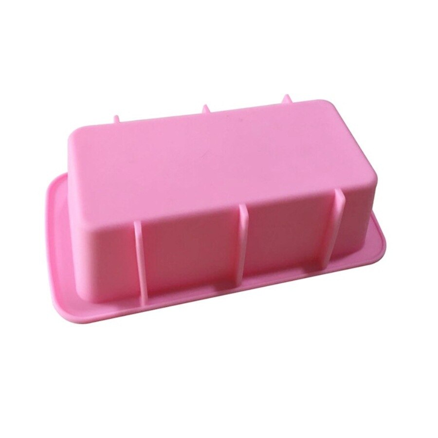 Rechthoekige siliconen bakvorm, siliconen zeepvorm, cakevorm, handgemaakte zeepvorm, broodvorm, zeepvorm, bakvorm