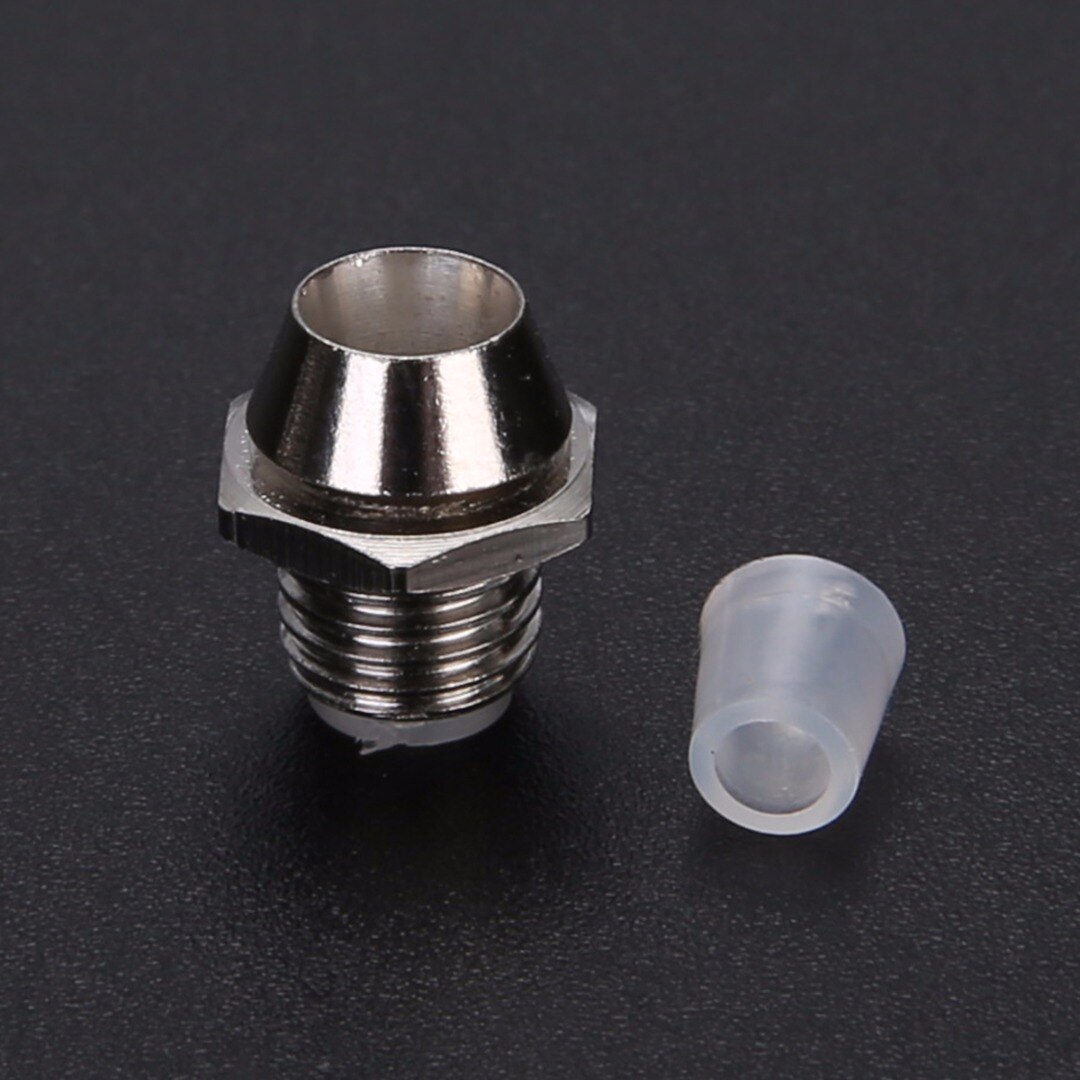 10 stk 3mm led-emitterende diode metall bezel holder rund krom led lampe base lysrør holder med plast deksel