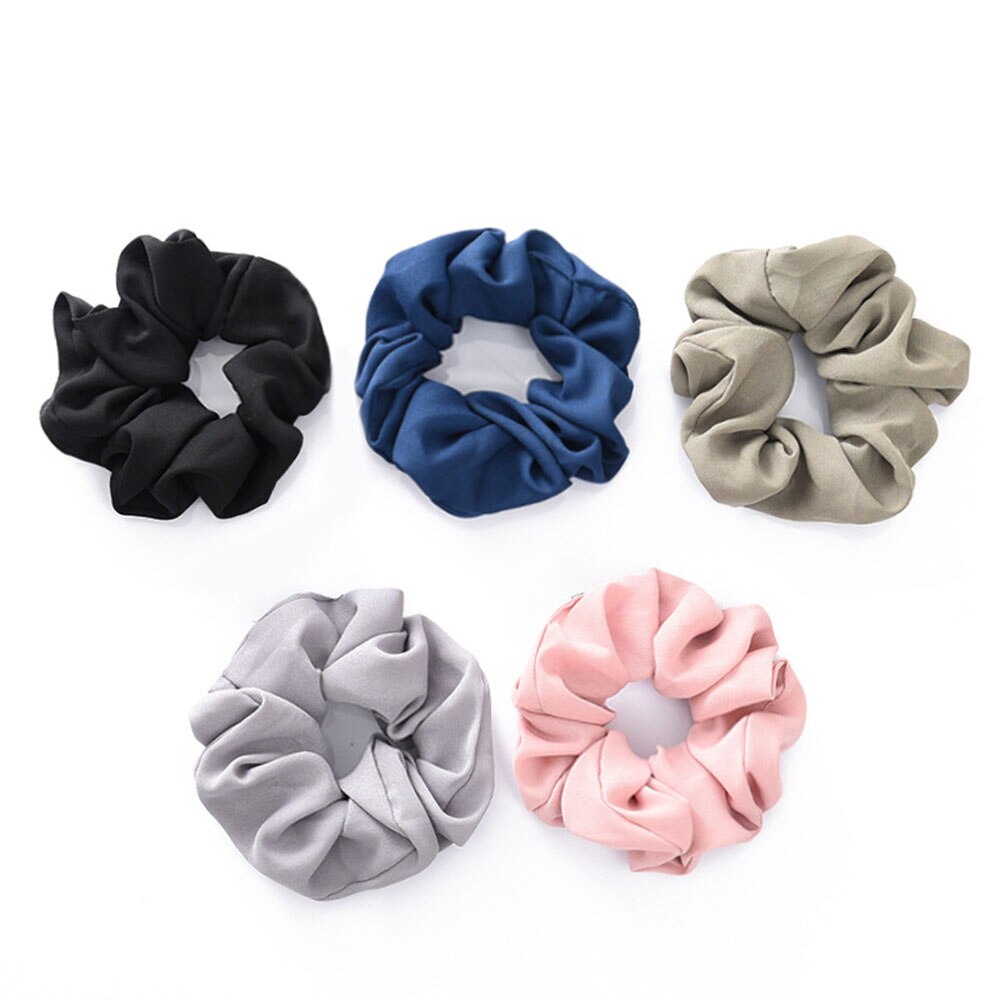 Vrouwen Haar Accesoires Effen Kleur Haar Tie Scrunchies Chiffon Paardenstaart Haar Scrunchy Houder Touw Hoofddeksels Voor Meisjes Vrouwen