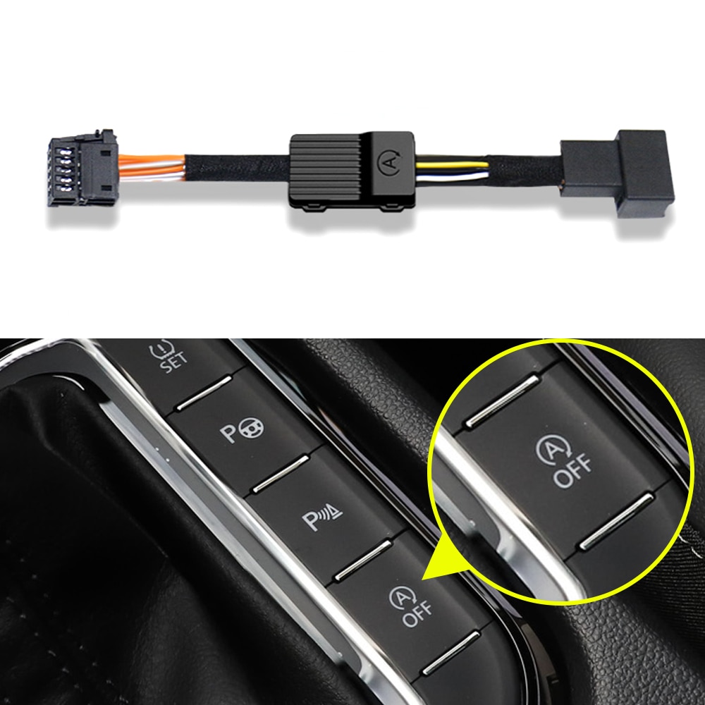 Til vw volkswagen tiguan  mk2 bil automatisk stop start motor system enhed kontrol sensor stik interiør tilbehør