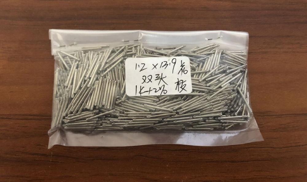 1000x Doble Gjenget Pins for Urremmer - Stål - Reparasjonssett