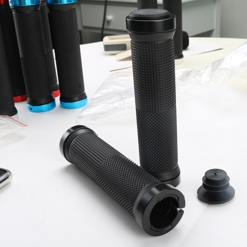 1 Pair Bicycle Grips Bicycle MTB Road Cycling Road Mountain Bike Handle Double Lock on Aluminium Alloy Bike Handlebar Hand Cover
