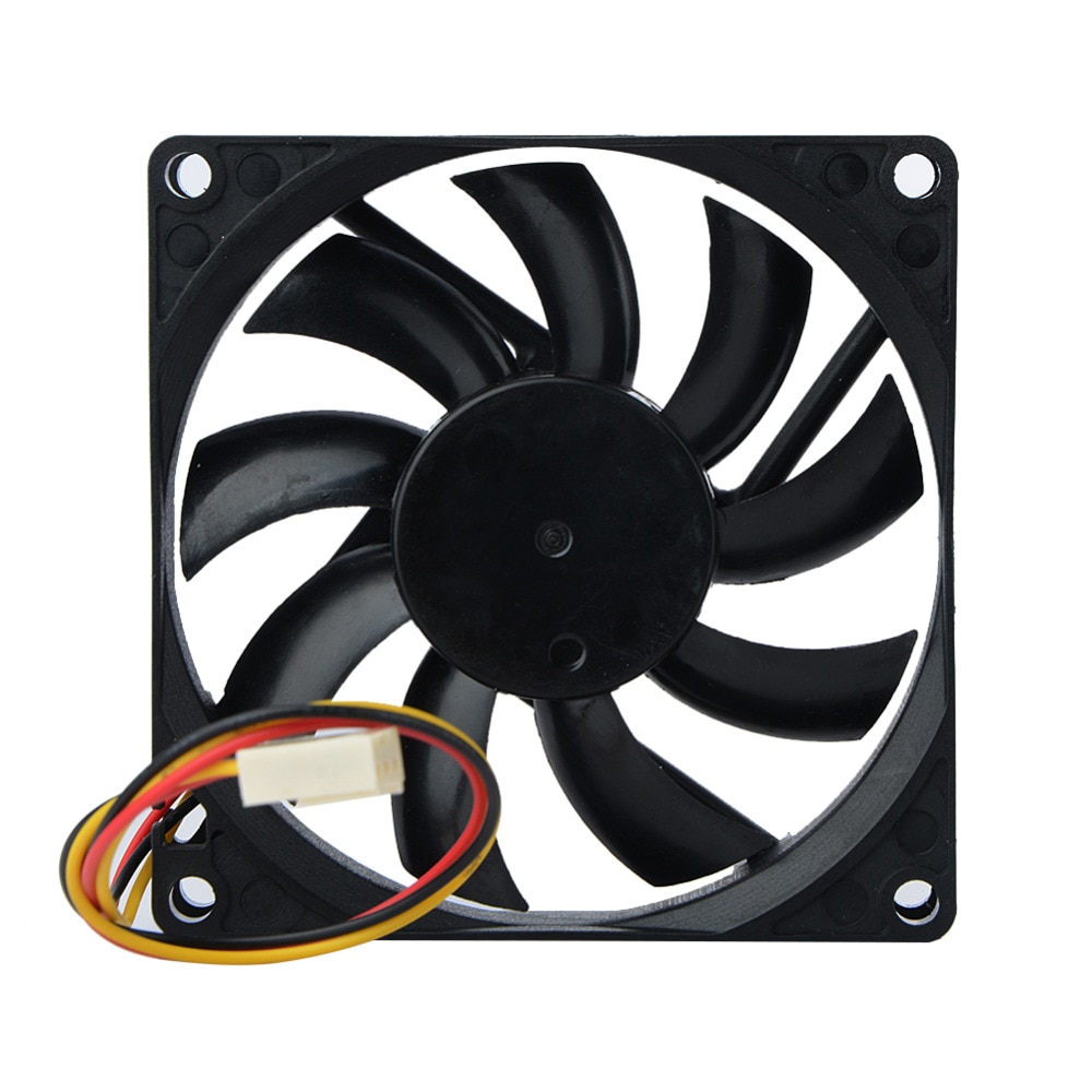 Cooling Fan 12V 80mm DC Computer Case 12V 3 Pin Wire 80x80x15mm Cooling Cooler Fan For Computer System Cooling Fan Heatsink CPU