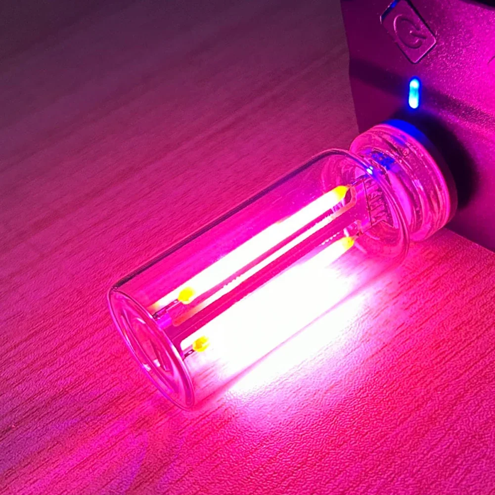 Rétro USB LED Filament tactile gradation ampoule 5V rétro LED Edison ampoule veilleuse Camping incandescent décoratif LED éclairage: Rose