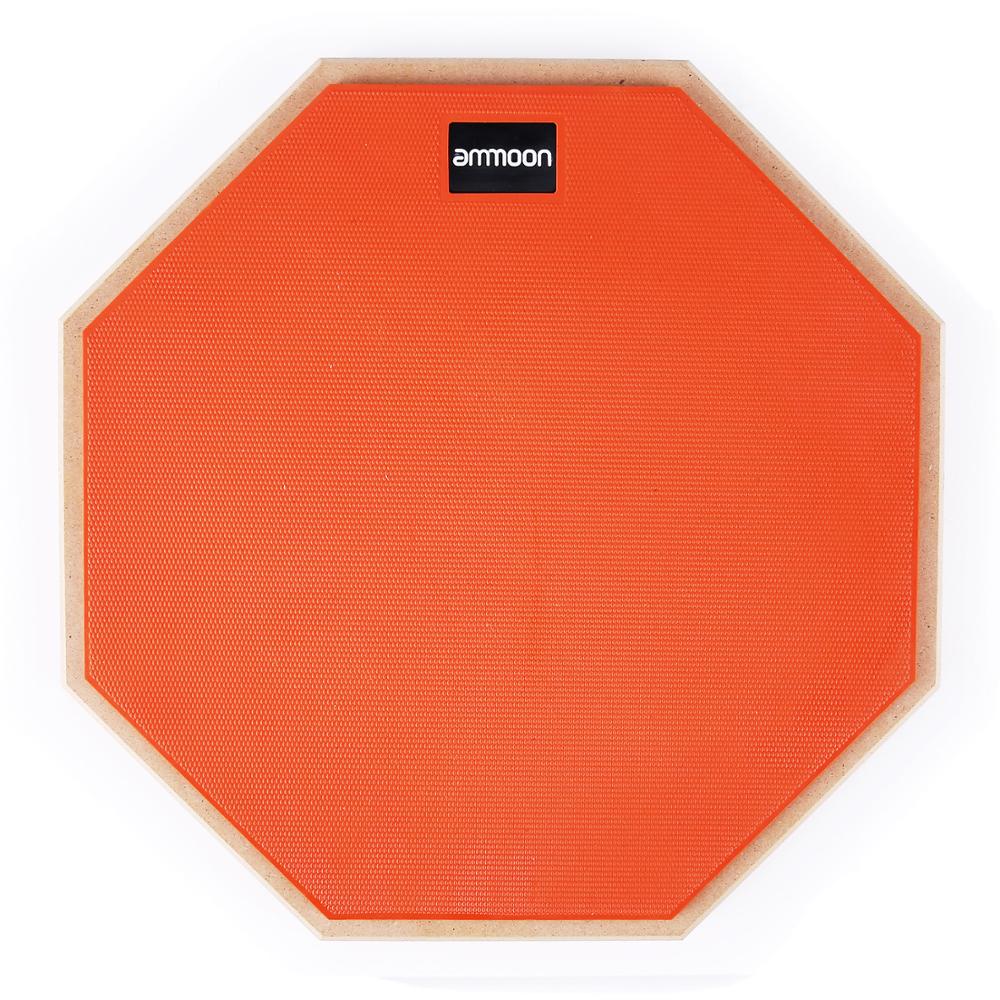 12in Rubber Pad Electronic Dumb Drum Metronome Practice Dumb Drum for Jazz Drums Exercise Training Percussion Drum Pad: 12inch with bag 02