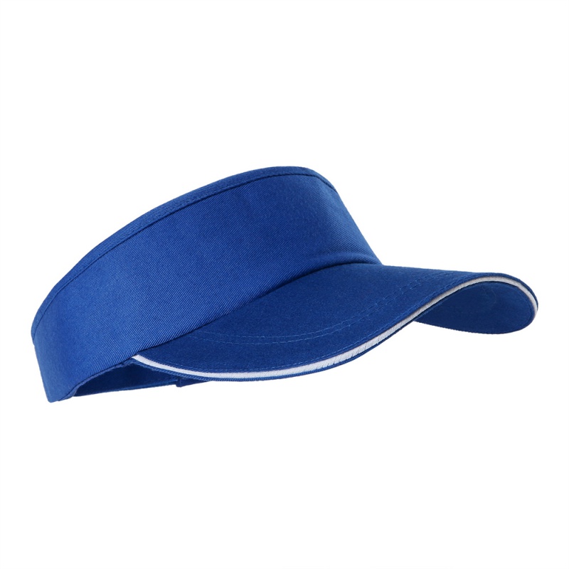 casquette couleur unie hommes et femmes sport Tennis casquette pas Top visière Tennis plage chapeau Sports de plein air: Bleu