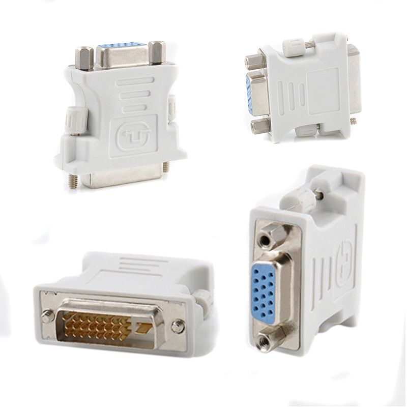 SUOZUN 1080P DVI i 24+5 to VGA Cable Male Female Converter Video Adapter Switch Connector for HDTV PC Projector Monitor Display