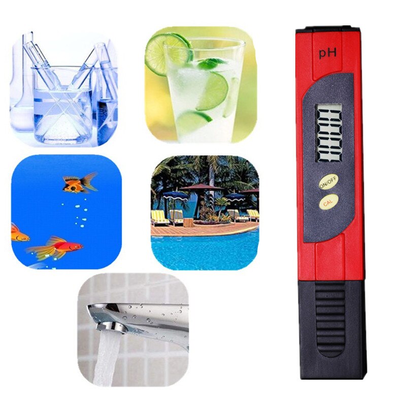 Digital PH Meter Water Tester Acidity Acid Testing Pen Usage for Aquarium Pool Laboratory LCD display 0.01 20%off