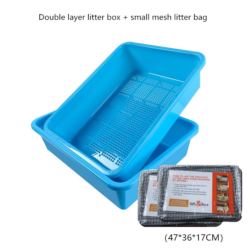 20pcs Reusable Cat Feces Filter Hands Free Pet Cat Excrement Liners Elastic Cat Sand Bag Filter Pet Hygienic Litter Box Liners: Package C3