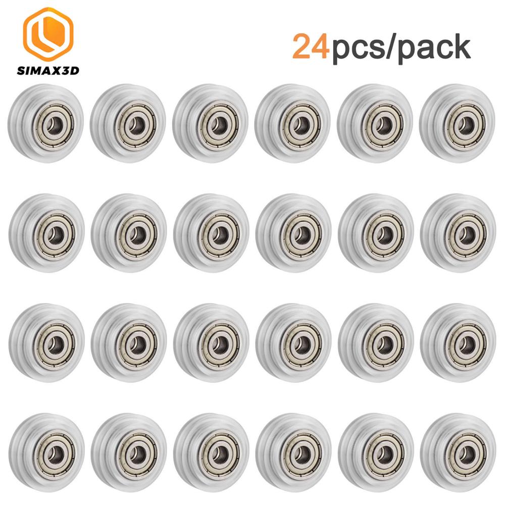 SIMAX3D Openbuilds CNC Clear Polycarbonate Wheel Pulley with 625zz Bearing V-Slot Wheel for CR-10, CR-10S, S4, S5 Ender 3 3 Pro