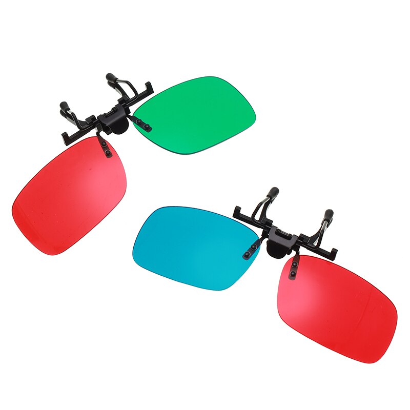 1 stuks /2 stuks /4 stuks 3d glazen 3d bioscoopbrillen clip-on passieve circulaire polarisatie universeel voor 3d tv films veilig handig