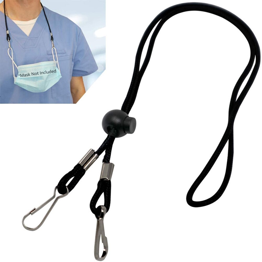 Extensión de Máscara ajustable cordón mascarilla para la cara soporte para oreja cuerda Anti-Pérdida Cordón de alivio de presión para El clíper colgar en la cuerda del cuello