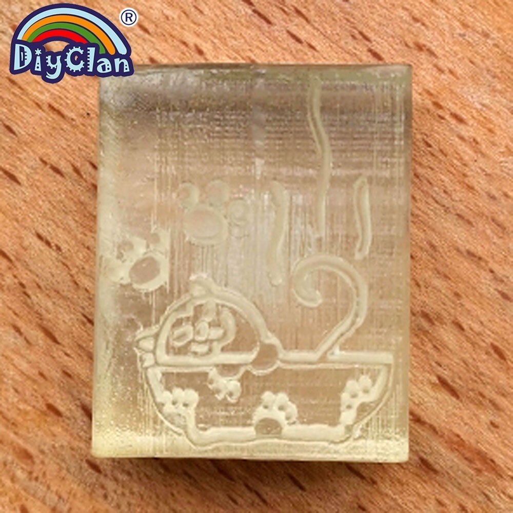 Håndlavet sæbe stempel form mini diy fisse spa mønstre organisk glas sæbe fremstilling akryl kapitel  z0033xz