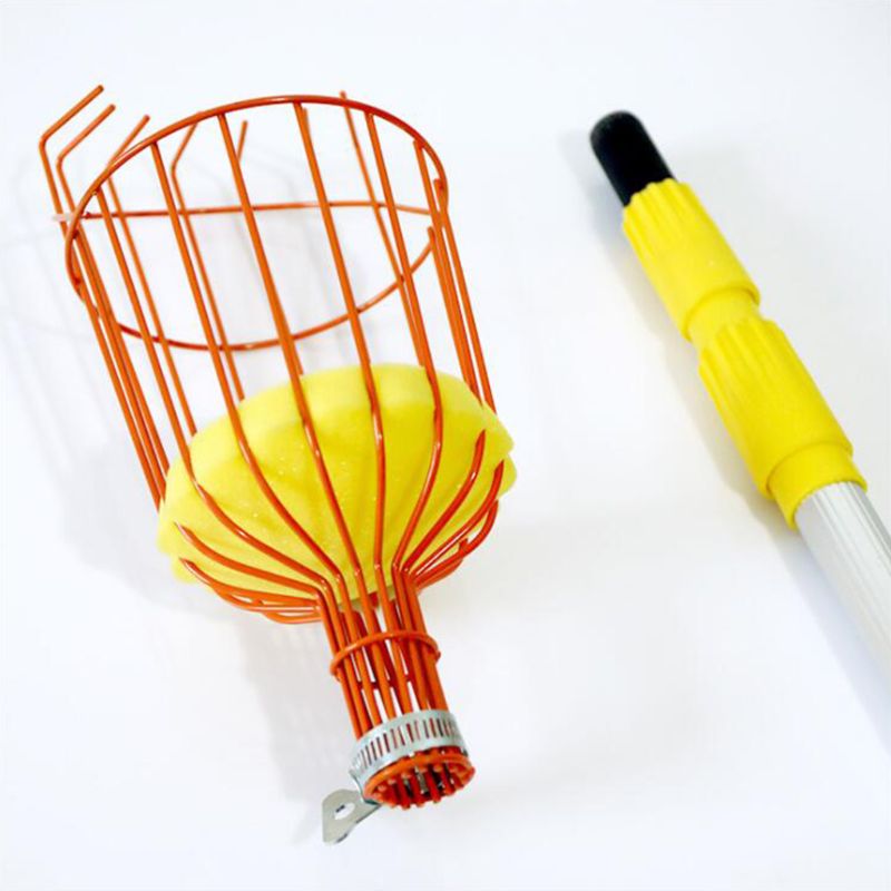 Deep Fruit Picker Basket Basket Convenient Horticultural Gardening Orange Apple Peach Pick Tools Stainless Steel