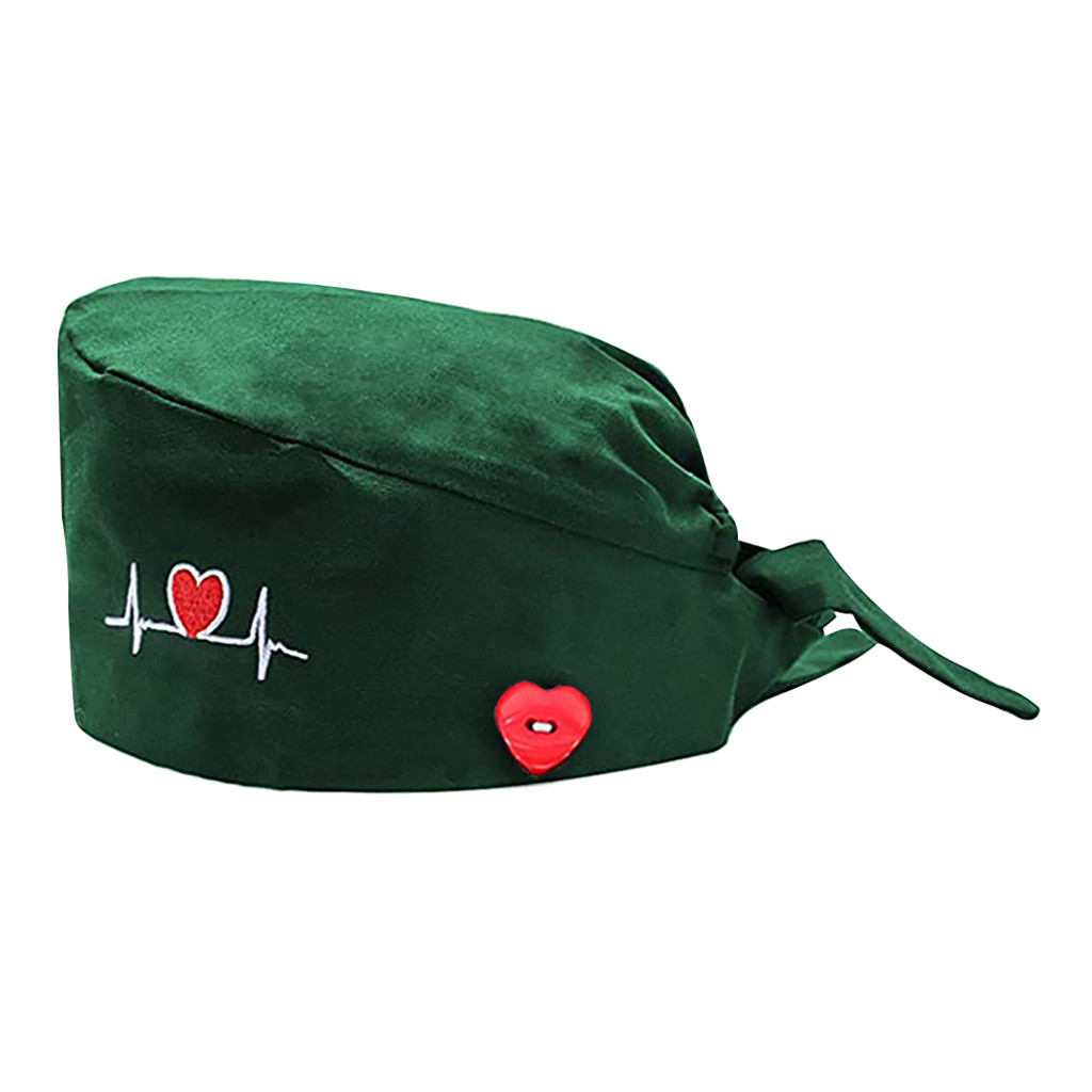 # H30 sombreros estampados a la para hombres y mujeres, gorro de trabajo informal Unisex, gorro boofante: Green