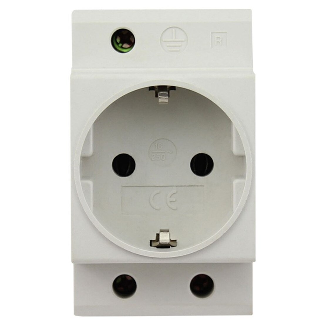 250v 16a europese standaard din-rail montage stopcontact  eu 10a 2p+ e modulaire stroom modulaire stopcontact ac-connector