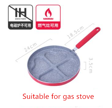 Multiform non-stick æggepande stegepande gryde morgenmad æggeform pandekagemaskine køkkengrej madlavningsværktøj køkkentilbehør: D
