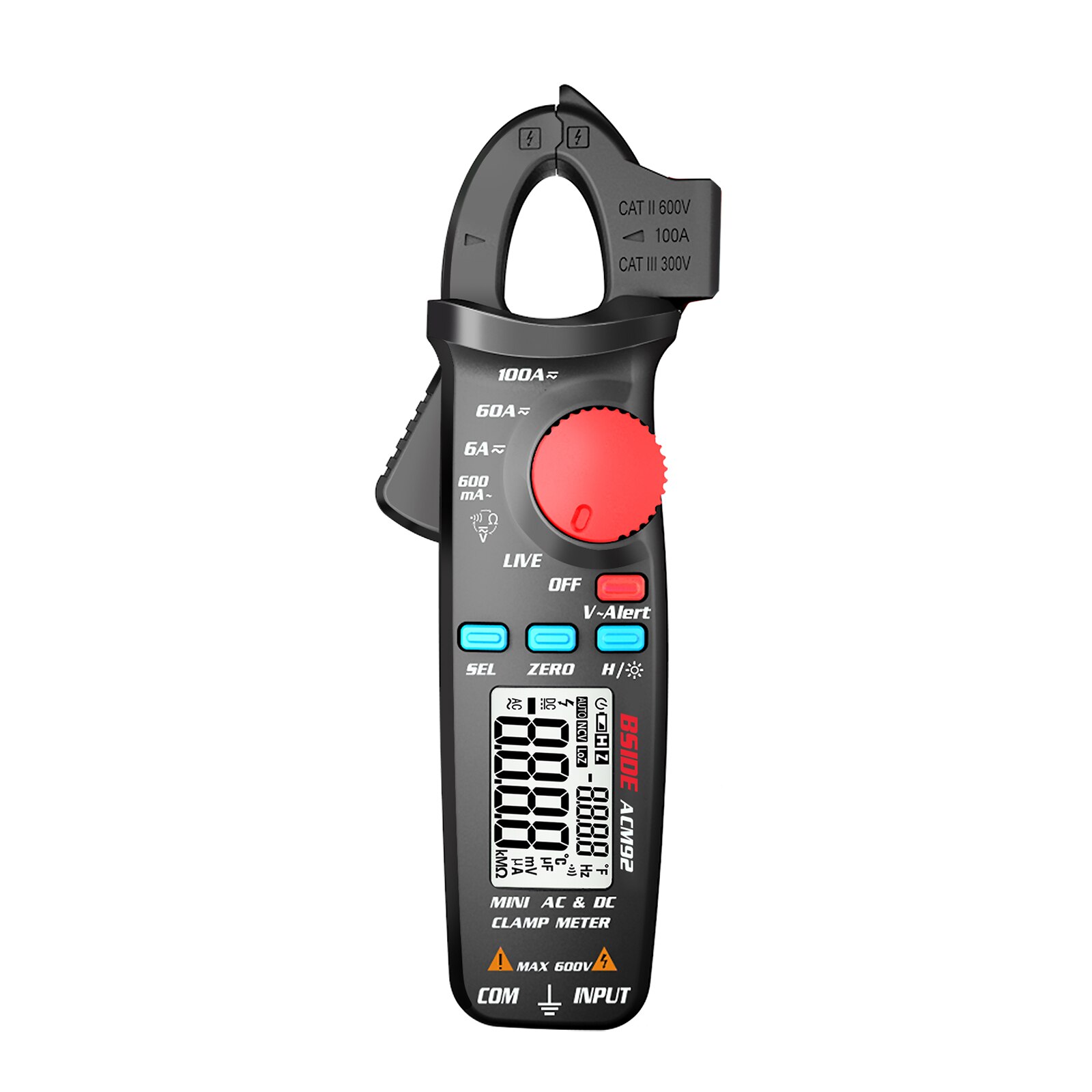 Digital Clamp Meter 6000 Counts True RMS AC/DC Mul... – Vicedeal