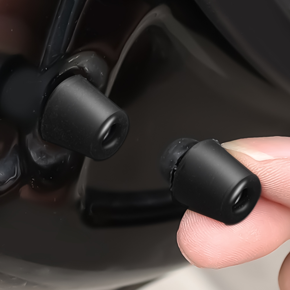 Amortiguador de puerta de coche, Protector de goma, junta absorbente de golpes para puerta/maletero, almohadillas de goma, pegatina amortiguadora para puerta de coche