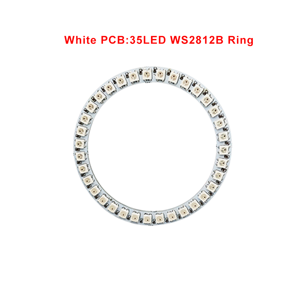 Dc 5V Led Ring Ronde Module 8/16/24/35/45 Pixel Individueel Adresseerbare Ws2812 Rgbic Cirkel Strip Licht Diy Smd5050 Full Color: Emitting Color3