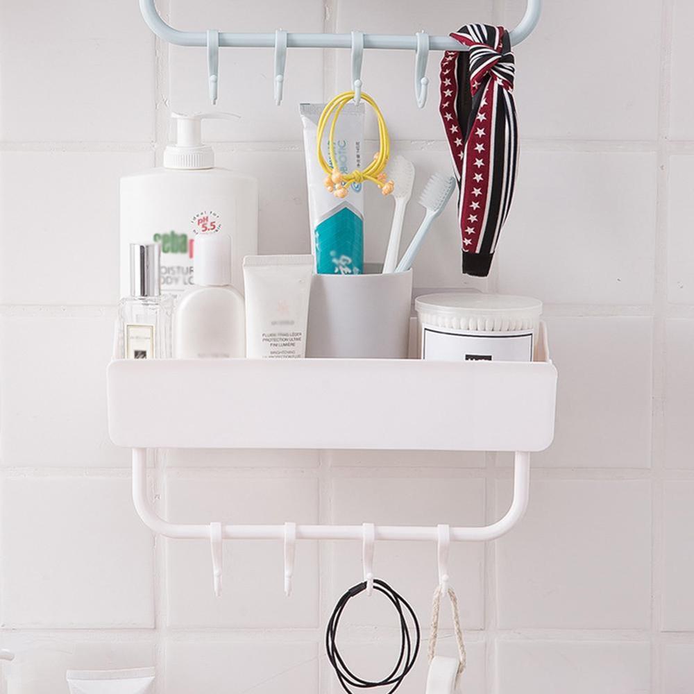 Portable Bathroom Storage Rack Draining Space Storage Storage Saving For Home Plastic Separable Rack Box U9K7: D